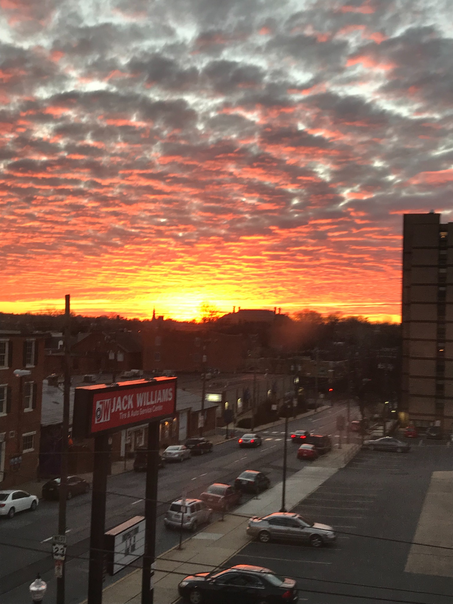 Sunset view from 305 North Queen Street