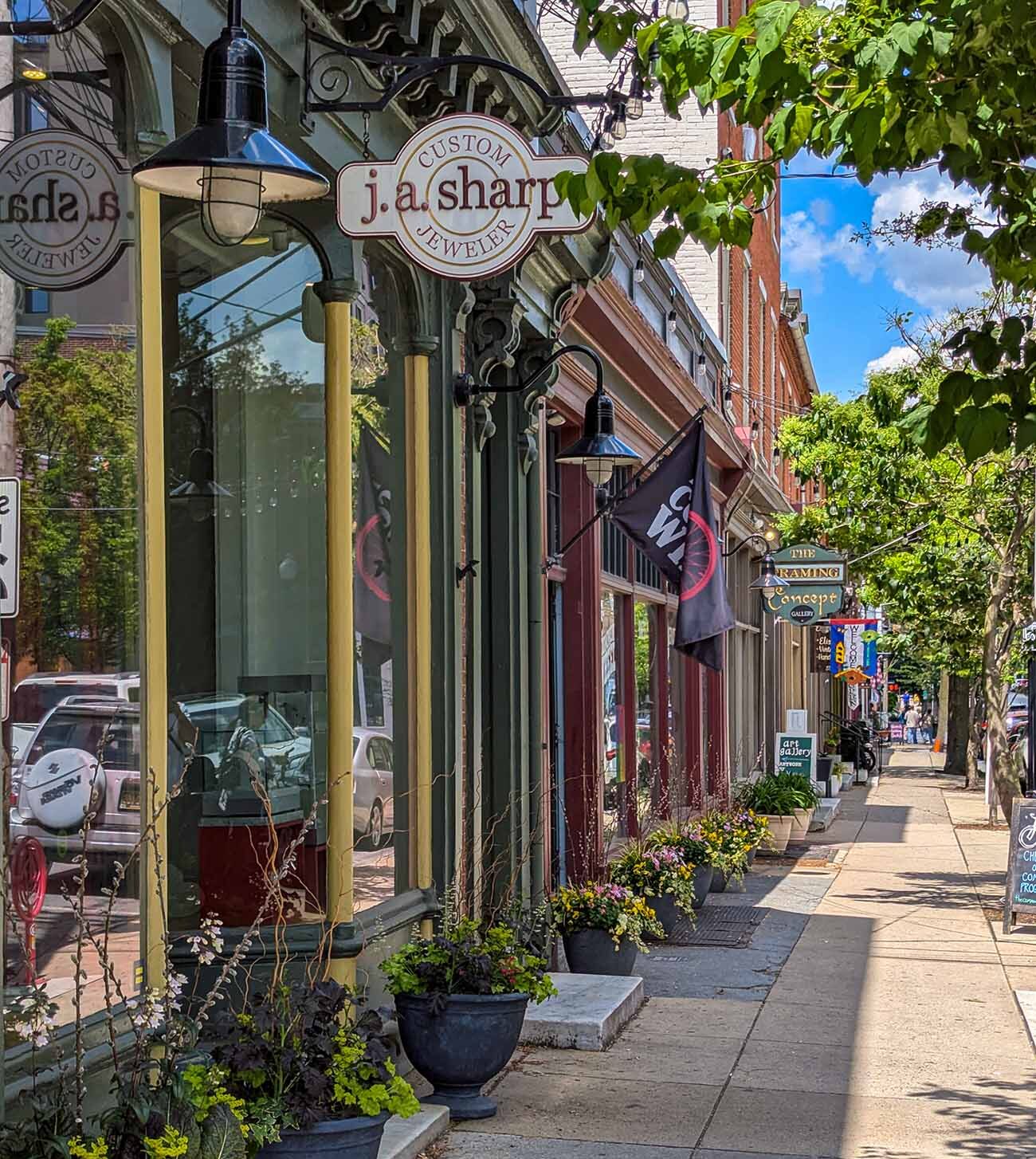The 300 Block of North Queen Street in Downtown Lancaster